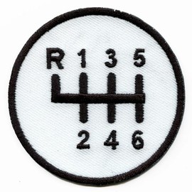 Car Shifter Guide Patch Manual Transmission Gearbox Iron On Embroidered