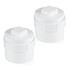 2pcs 6" PVC Sewer Cleanout Cap with Plug Cover Fitting,