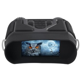 VANTARA HD Night Vision Binoculars - 3 Inch Portable Adult Night Vision Scope - Supports 128GB Memory Card - for Hunting Observation for Men