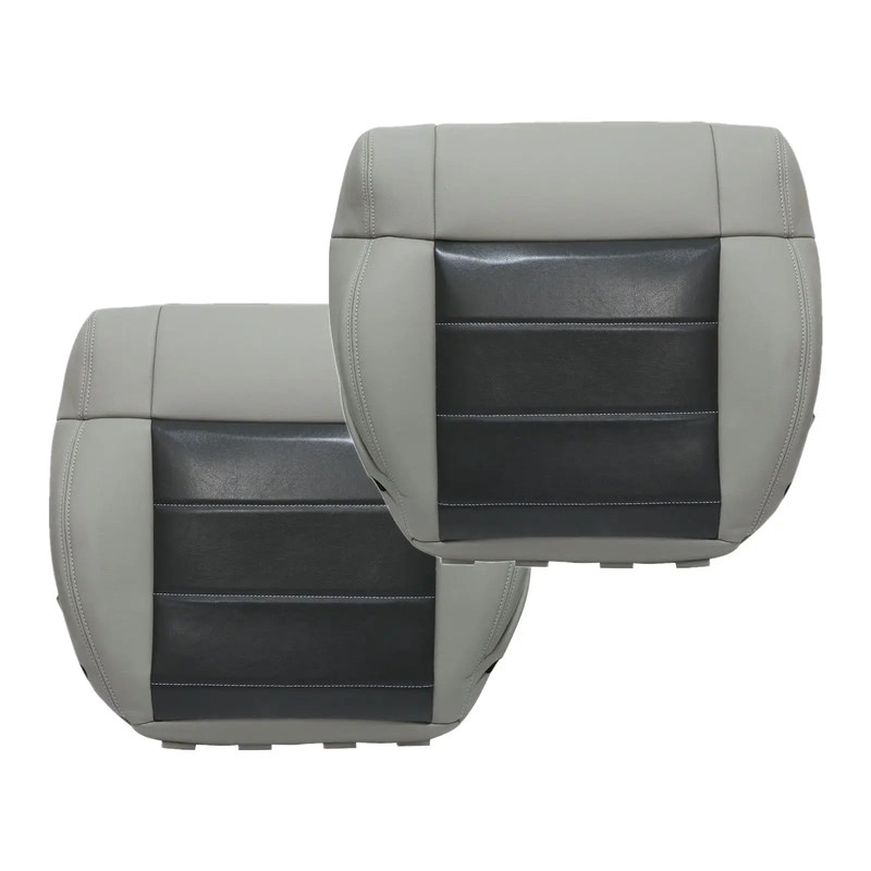 NLQR Driver & Passenger Side Bottom Replacement Seat Cover Leather