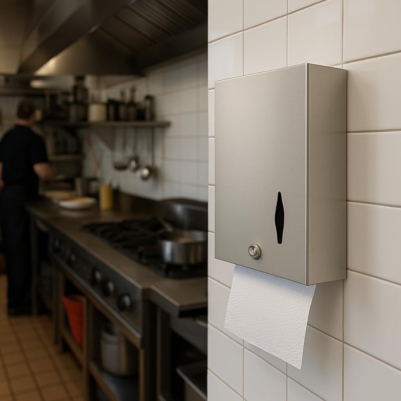 Chabrias Stainless Steel Paper Towel Dispenser Wall Mount – Multi-Fold