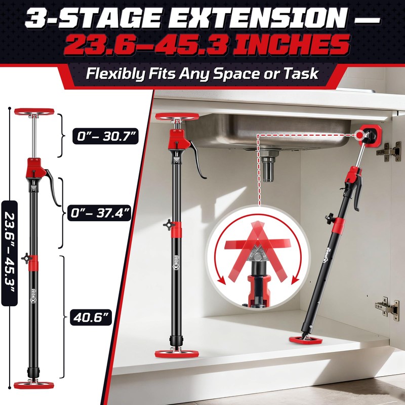 XINQIAO Cabinet Jacks for Installing Cabinets, Heavy Duty Third Hand