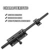 Aynaxcol 2 PCS 12-Inch Black Sliding Bolt Door Latch with