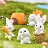 Mini Hase Figuren,YouXiaor 20 Stücke Miniatur Kaninchen Figur Hasen Dekofigur