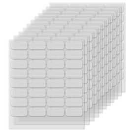 PEUTIER 640pcs Putty Clear Removable, 0.79x0.39 Inch Double Sided Adhesive Dots Sticky Putty Adhesive Clear Gel Glue Points Mounting Putty for Glass Plastic Metal Wall Hanging