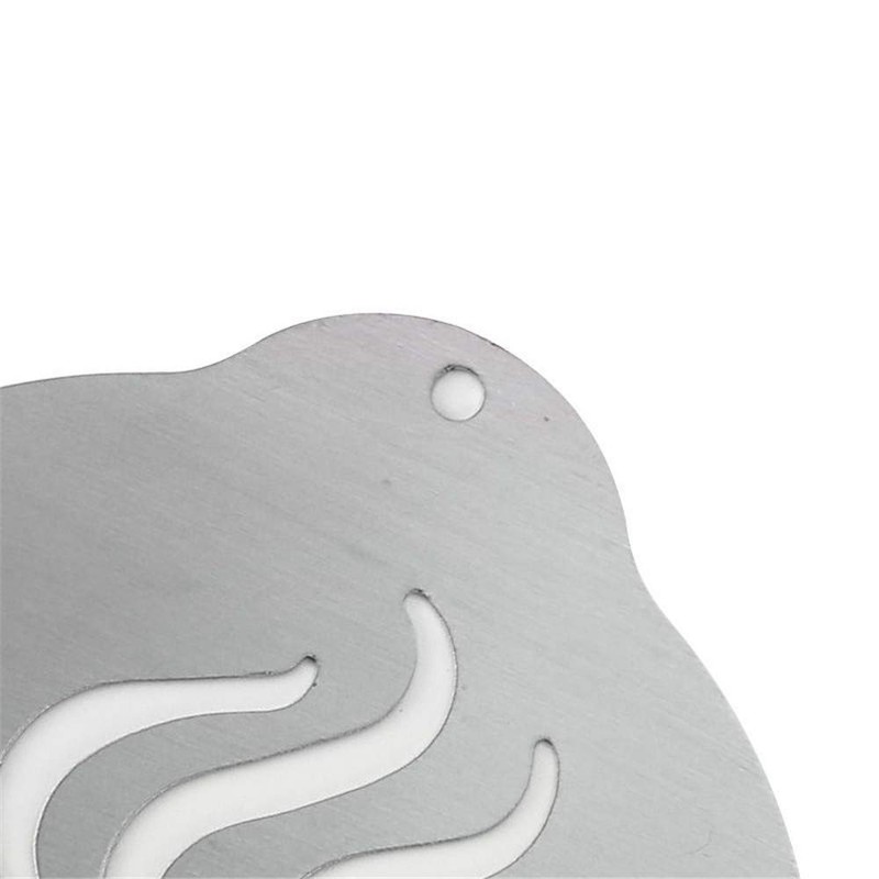 Set of 5 Stainless Steel Latte Art Templates for Cappuccino