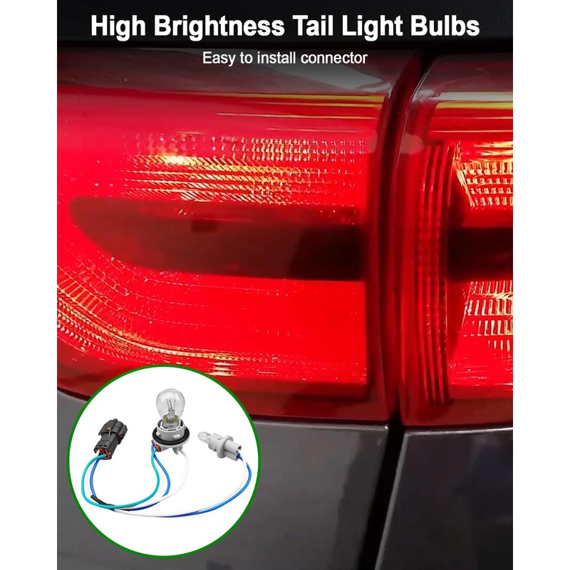 Rear Tail Light Lamp Socket and Wire Harness Fit for