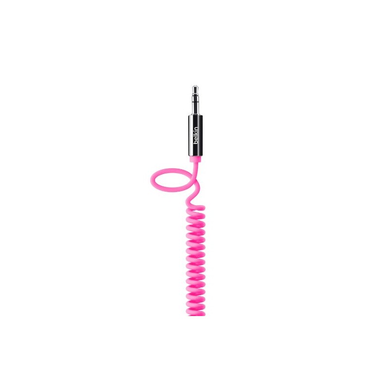 Belkin AV10126qe06-PNK Belkin MIXIT Coiled Aux/Auxiliary Cable, Pink