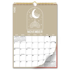 2024-2025 Calendar - Wall Calendar From July 2024 to June 2025, Boho Aesthetic Modern Vertical Hanging Large Calendar with Moon Phases, Perfect for Monthly Organizing & Planning, 10"×14.5"…