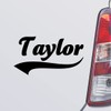Custom Brother - Taylor Name Black Color Car Laptop Wall