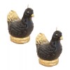 CEB 2 Velas Gallina Negra Protección Y Limpieza Energética