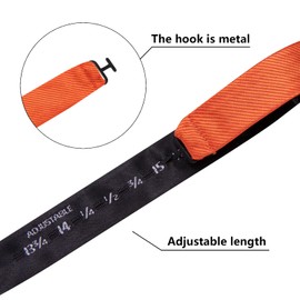 Dubulle Orange Self Tied Bow Tie and Lapel Pin Set for Men Mens Solid Bowtie Handkerchief Cufflinks Set Formal Wedding