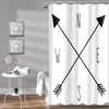 JAWO RV Camping Shower Curtain for Camper Trailer Camping Bathroom,