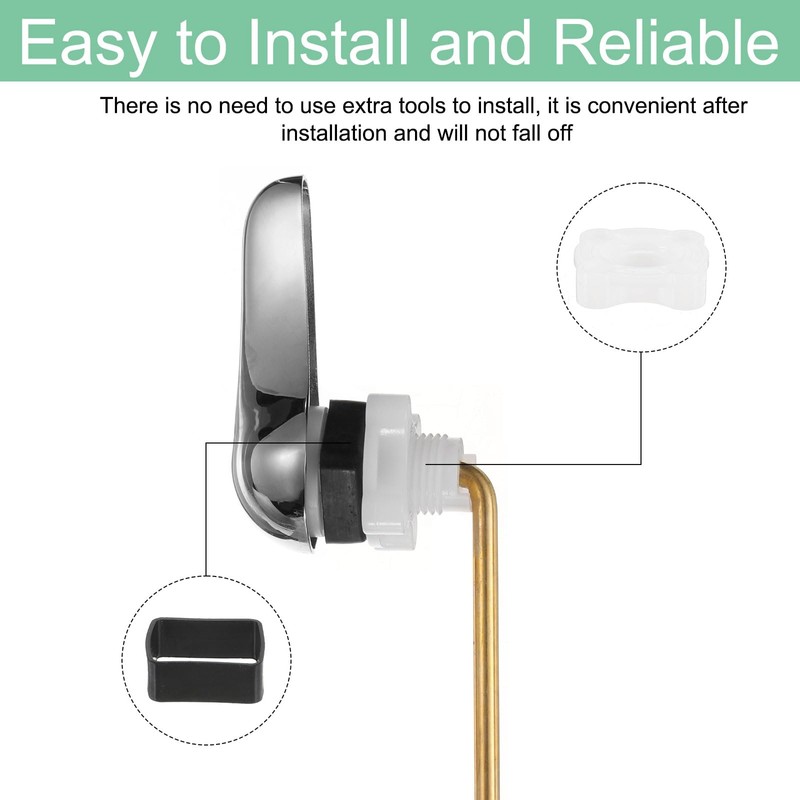 sourcing map Toilet Handle Replacement Kit, Front Mount Toilet Handle