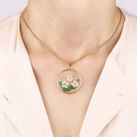 Mint & Lily Pressed Birth Flower Necklace