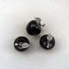 Sunshcat Natural Black Obsidian 1.18 Inchs Apple Crystal and Healing