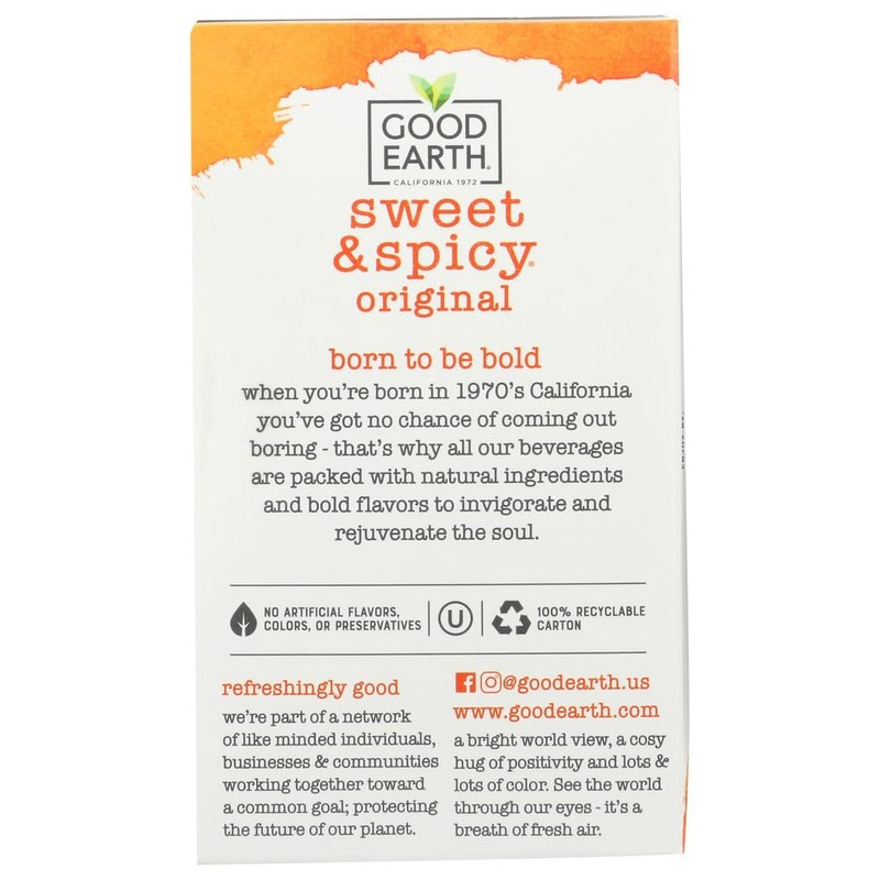 Good Earth Teas, Herbal & Black Tea, Sweet & Spicy,