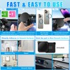 Vacuum Magnetic Suction Phone Mount,360-Degree Rotatable Suction Cup Magnetic Phone