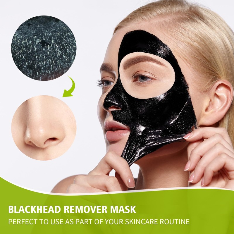 Blackhead Remover Mask for Men & Women, Bamboo Charcoal Peel