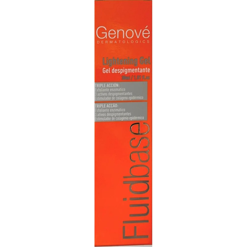 Genové Fluidbase Gel Despigmentante 30ml Tipo de piel Todo tipo