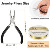 HARFINGTON Jewelry Pliers 4-in-1 Mini Jewelry Making Pliers with 65ft