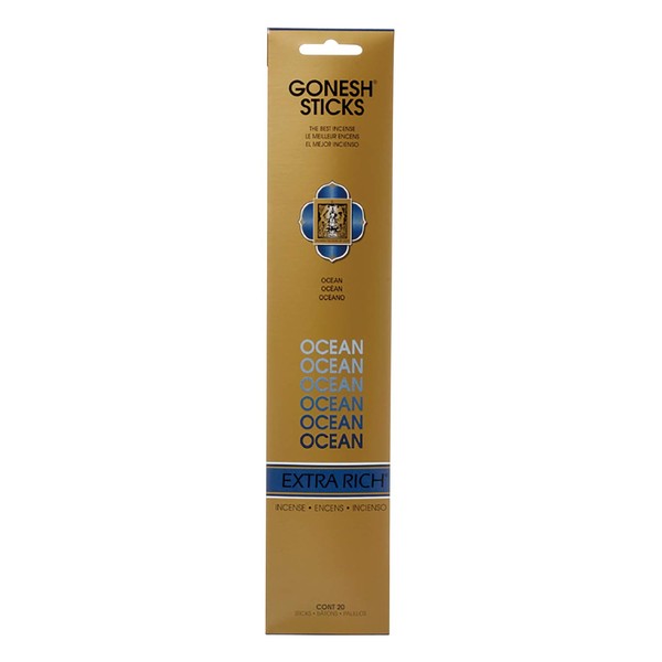 Gonesh GOXROC Extra Rich Collection Ocean Incense Sticks, Golden