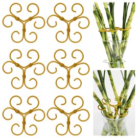 Monstera Plant Support, Set of 6 Iron Plant Stem Supports Holder Stabilizer for Indoor & Outdoor Growing Climbing Plant Care (Love-shapeds)