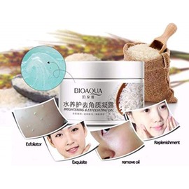 Gel Exfoliante De Arroz Remueve Células Muertas Bioaqua 140gr (2 piezas)