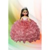 Muñeca Lacio Quinceañera Xv Mil Hojas Bva Rosa Palo