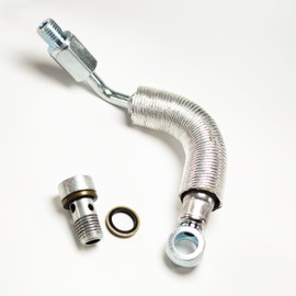 Turbocharger Cooling Feed Line Compatible with Buick Encore 1.4L 2013-2021, Turbo Coolant Feed Pipe Fit for Chevy Cruze Sonic Trax 1.4L Replace# 55568031
