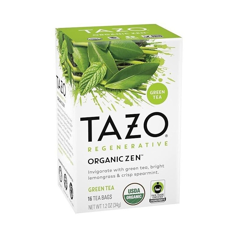 Tazo Tea Green Tea - Organic Zen 16 Bag(S)