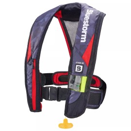 Bluestorm Atmos 40 Inflatable AUTOMATIC Life Jacket USCG Type 2 PFD, Nitro Red