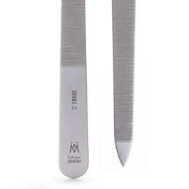 GERMANIKURE Original Triple Cut Metal Nail File, Double Sided FINOX Stainless Steel, Ethically Made in Solingen Germany