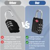 TRUEIN 3 Pack Suitcase Locks, 3-Digit TSA Approved Luggage Locks,