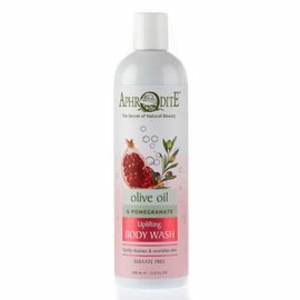 SEASATIONALS Aphrodite Uplifting Body Wash with Olive Oil and Pomegranate, 13.52 fl oz, Sulfate Free