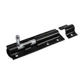 TIMCO Straight Tower Bolt - Black - 3" - Great for securing flush fitting gates and shed doors in a closed position, adding increased security - One bolt in a pack.