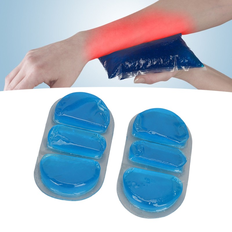 2Pcs Gel Ice Pack Reusable Hot Cold Compress Discomfort Relief