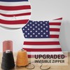 ggaimwf American Flag Cushion Cover USA Flag Cushion America for