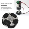 48mm Double Aluminum Alloy Omni Directional Wheel Loading 3kg for