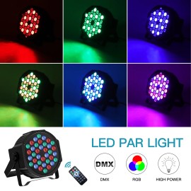 Stage 36 Leds PARs RGB 72W DMX 512 Club Dj Lights PartyModel Number: ZQ01082US, Lamp Power(W): 72