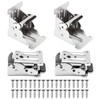 Folding Hinge with Lock, Pack of 4 Table Legs, Foldable
