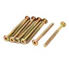 Sourcingmap M6x75mm Flat Hex Socket Head Hexagon Furniture Bolts Connector