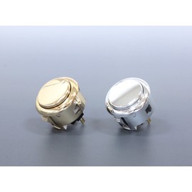 Sanwa Denshi Mount-on Push Button, 30⌀, golden