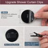 Mate Leon Shower Curtain Clips Windproof Clips , Shower Splash
