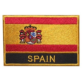 Spain Country Flag Patch Embroidered Applique Spain Country Flag Patch Iron On Patch Sew On Patch Emblem