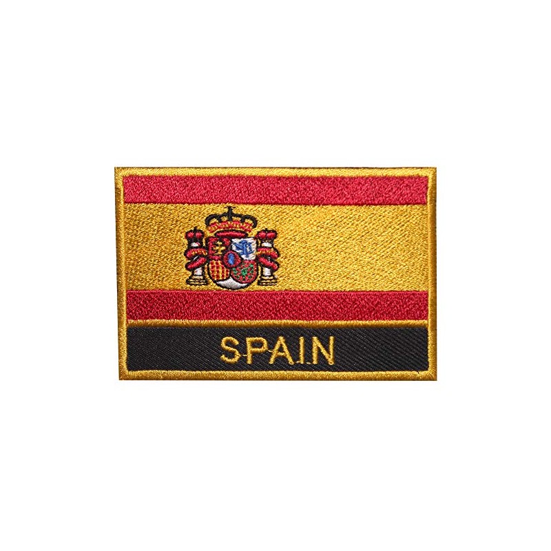 Spain Country Flag Patch Embroidered Applique Spain Country Flag Patch