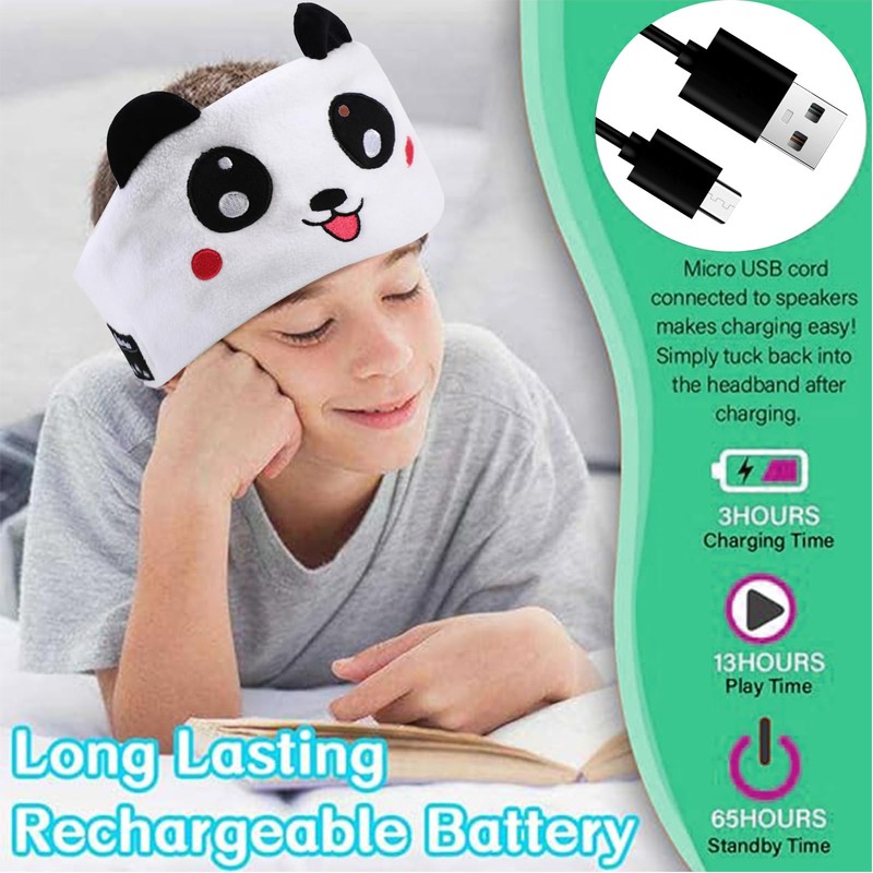 UOEPOWA Kids Headband Headphones Wireless, Over The Ear Headband Headphones,