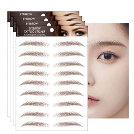 YOUSHY 4d6d Temporary Eyebrow Tattoos, Eyebrow Stickers, Art Makeup, 40 Pairs, Natural, Non-Fading, Waterproof, Durable, Dark Eyebrows, Cosmetic Stickers