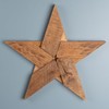 Melrose International Pine Wood Star Decor (Set of 2)