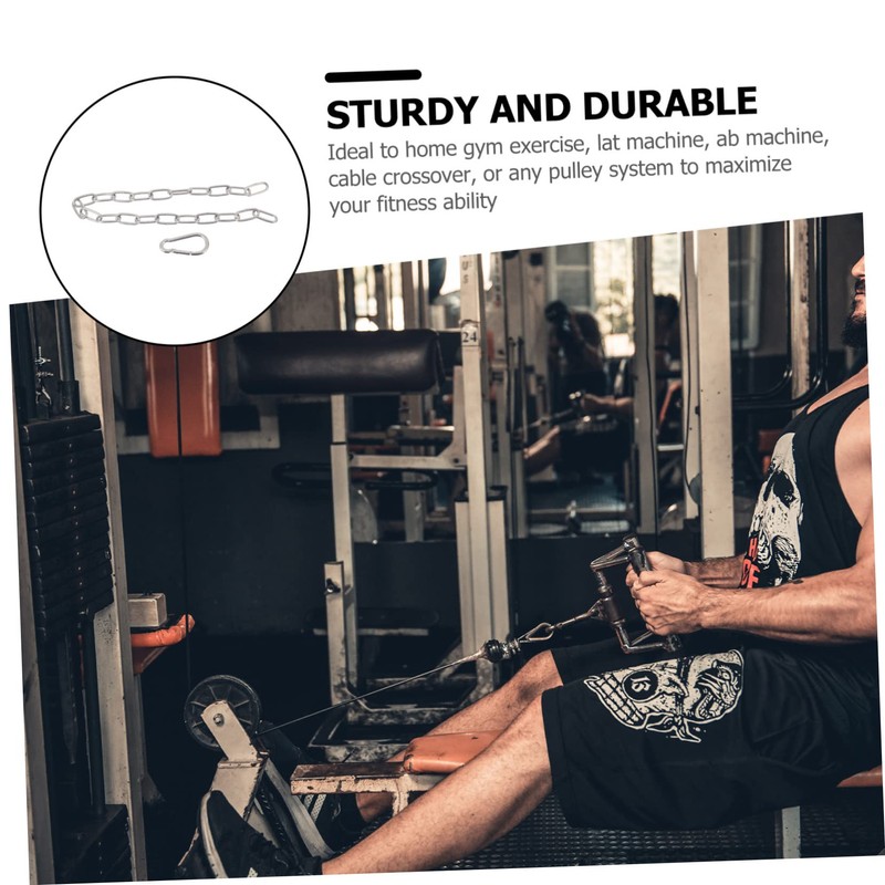 Veemoon 2 Pcs Extension Chain Fitness Chain for Home Gym